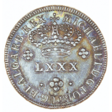 D. Miguel I Tostão (100 Réis) n/d, prata